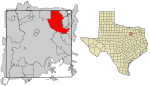 Dallas County Texas Incorporated Areas Garland highighted